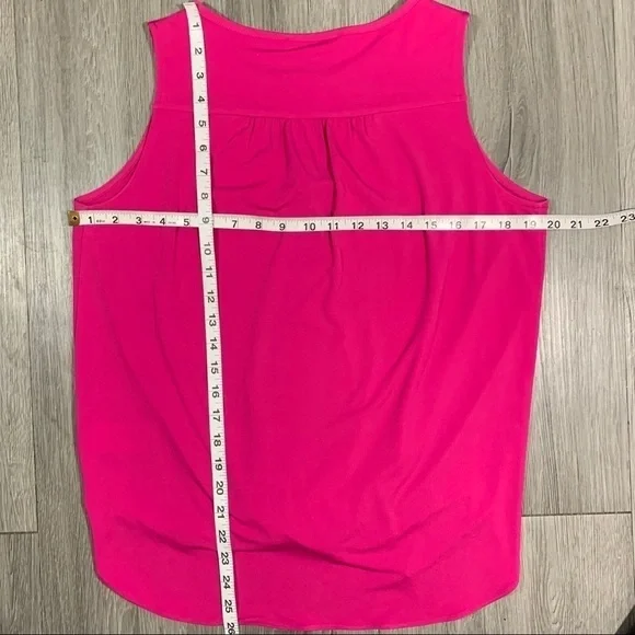 Michael Kors Fuscia Cross Over V-Neck Blouse M - Picture 7 of 7